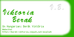 viktoria berak business card